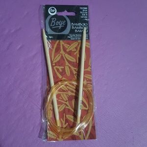 NEW Boye US 8 Circular Bamboo Knitting Needles